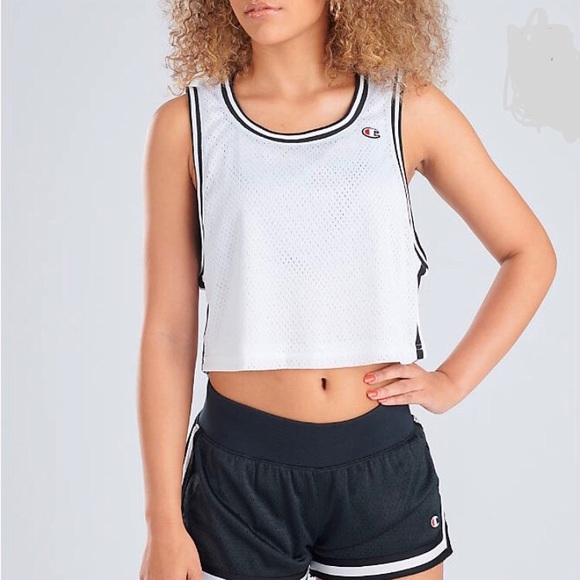 Champion Tops - Champion LIFE REVERSIBLE MESH CROP TANK Champion Tops - Champion LIFE REVERSIBLE MESH CROP TANK